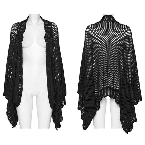 Goth hollowed out cardigan