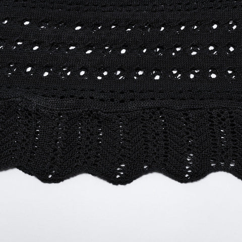 Goth hollowed out cardigan