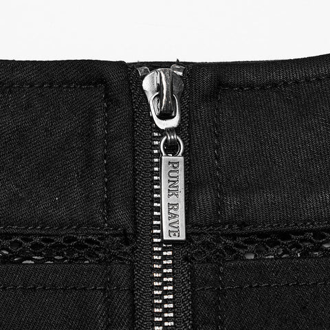 PUNK diamond mesh skirt