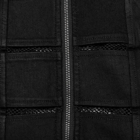 PUNK diamond mesh skirt