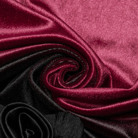 Goth gradient printed velvet dress