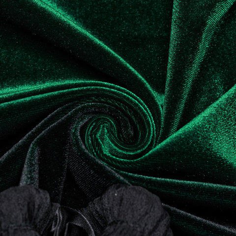 Goth gradient printed velvet dress