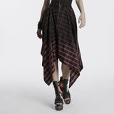 Punk vintage plaid skirt