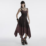 Punk vintage plaid skirt