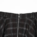 Punk vintage plaid skirt