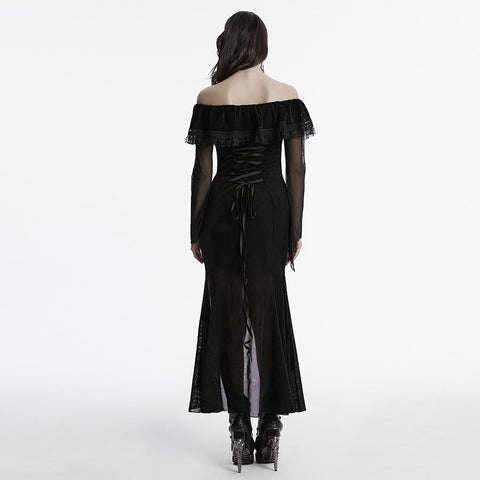 Sexy goth mesh dress