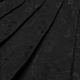 Punk patterned pleated skirt