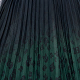 Goth Skull Print Gradient Skirt