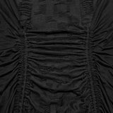Punk swing collar dress