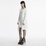 Punk swing collar dress