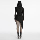 Punk Irregular Hooded Dress
