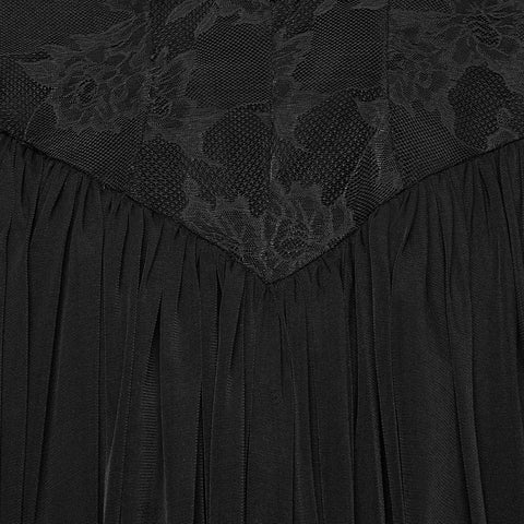 Goth Elegant V-Neck Lace Dress