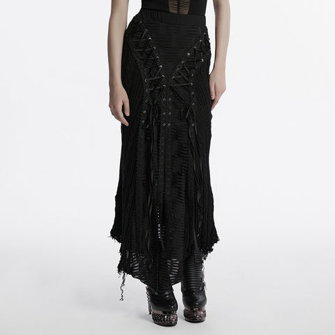 Decadent Gothic Woolen Skirt