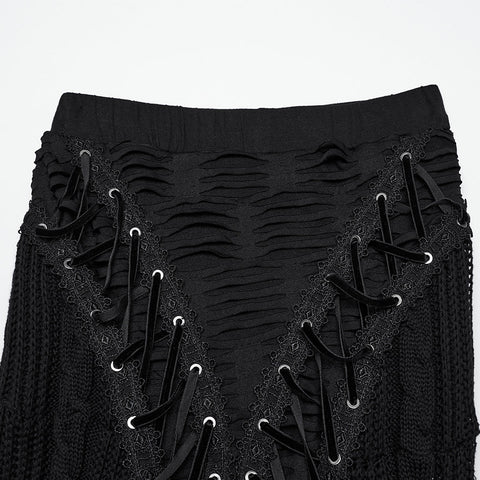 Decadent Gothic Woolen Skirt