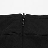 Knitted asymmetrical goth skirt