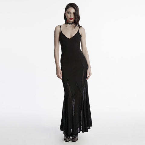 Goth Irregular Splicing Dress