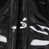 Goth leopard print patent leather corset