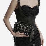 Goth Rose Rivet Bag