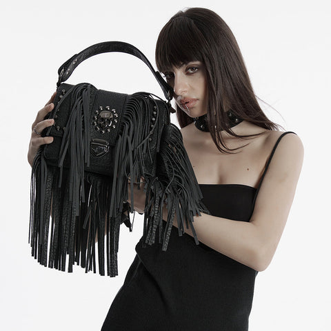 Punk Skull Tassel Bag