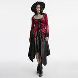 Goth Gradient Printed Velvet T-shirt
