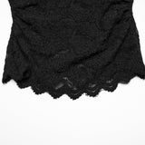 Gothic stand collar lace T-shirt