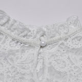 Gothic stand collar lace T-shirt