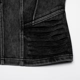 Apocalypse punk denim T-shirt
