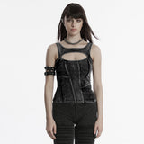 Apocalypse punk denim T-shirt