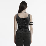 Apocalypse punk denim T-shirt