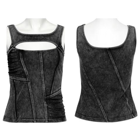 Apocalypse punk denim T-shirt
