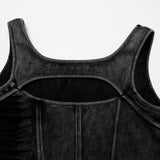 Apocalypse punk denim T-shirt