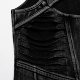 Apocalypse punk denim T-shirt