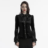 Goth gradient printed shirt