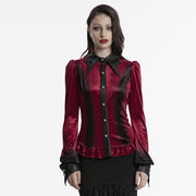 Goth gradient printed shirt