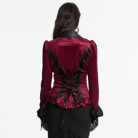 Goth gradient printed shirt