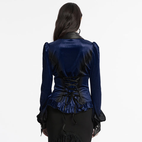 Goth gradient printed shirt