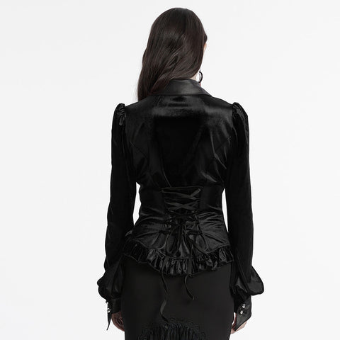 Goth gradient printed shirt