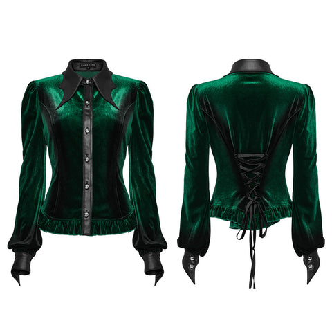 Goth gradient printed shirt