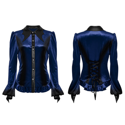 Goth gradient printed shirt
