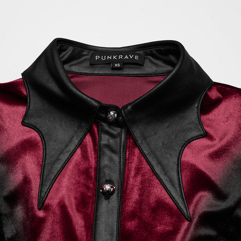 Goth gradient printed shirt