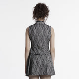 Goth Academy style lapel vest