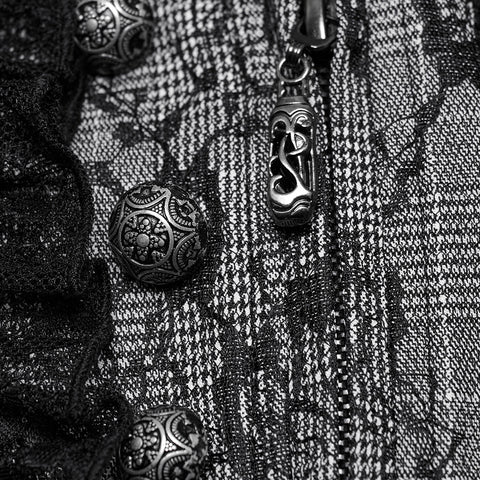 Goth Academy style lapel vest