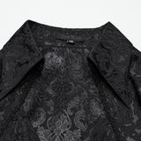 Goth lantern sleeve jacquard shirt