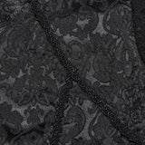 Goth lantern sleeve jacquard shirt