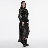 Goth lace transparent shirt