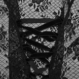Goth lace transparent shirt