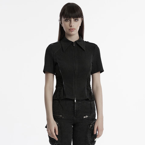 Punk military style shirt