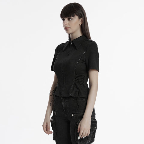Punk military style shirt