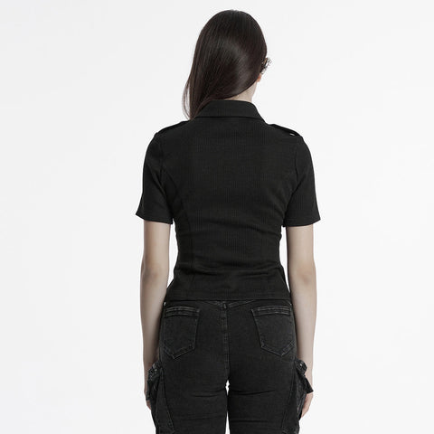 Punk military style shirt