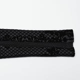 Goth Flocking Mesh Coat